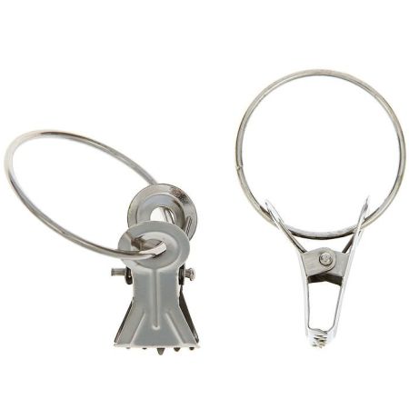 Зажим метал. 35 мм с кольцом (упак 100 шт)
