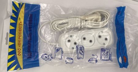 Удлинитель ПЕРЕСВЕТ 3*5м (50шт) (простая колодка)