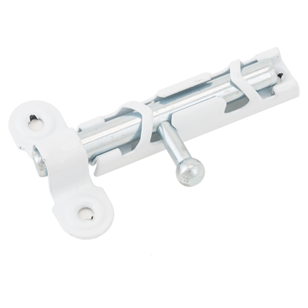 Задвижка накладная ЗТ1 с ц.дв. пол.белый  (150)