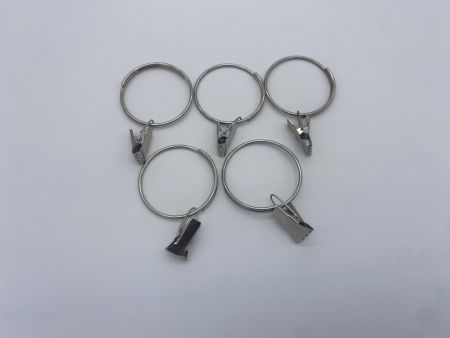 Зажим метал. 45 мм с кольцом