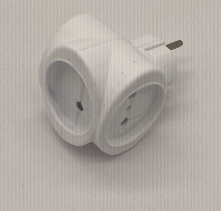 Тройник Веллконт ТС-3 кубик в кубике белый 6А (50)