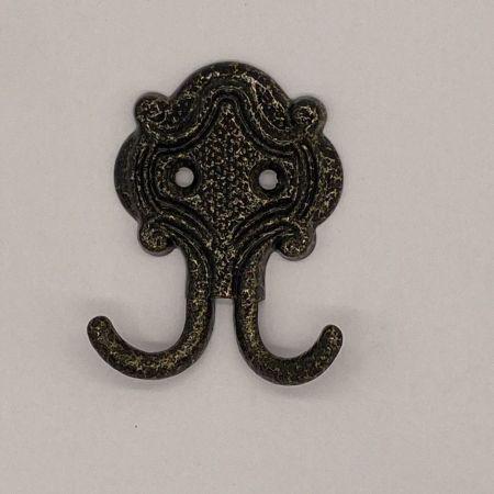 Крючок КВ1 "Точки" ант.бронза (Россия) (100)