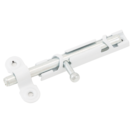 Задвижка накладная ЗТ с ц.дв. пол.белый (100)