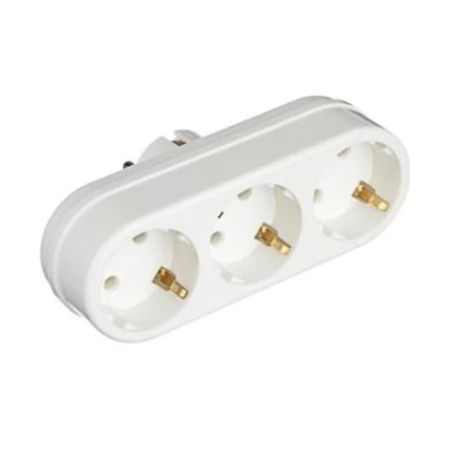 Тройник Токер линейный с заземлением 3L3 16А