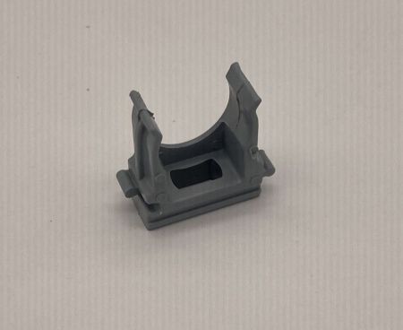 Крепеж клипса для гофр.трубы Серая U 20 мм (100/2000)