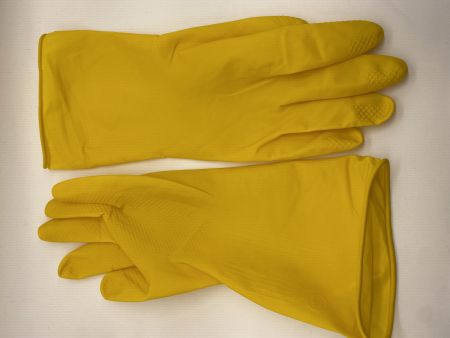 Перчатки латексные желтые  Лилия S размер(10/400) 60 гр.