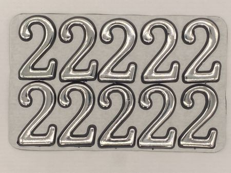 Номерок пласт.самокл.хром 2 (1/10)